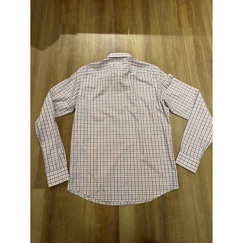 UNTUCKit Button Down Shirt Mens Large Tall Slim Pink Plaid Dolcetto 01065 - Picture 2 of 7